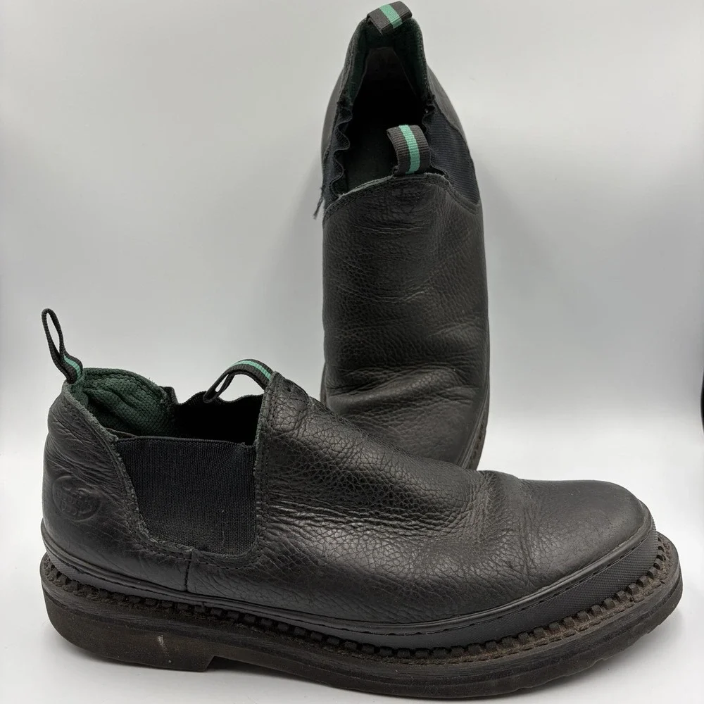 Georgia Boot Giant Romeo Men Size US 12 W EU 46 Leather Black Work Shoe‎ GR270